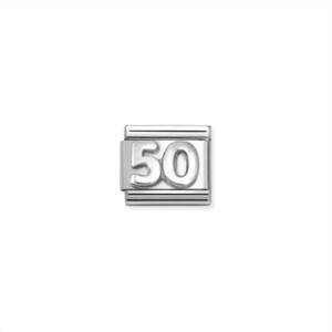 NEW NOMINATION unisex celebrate links bracelet in 50 silver